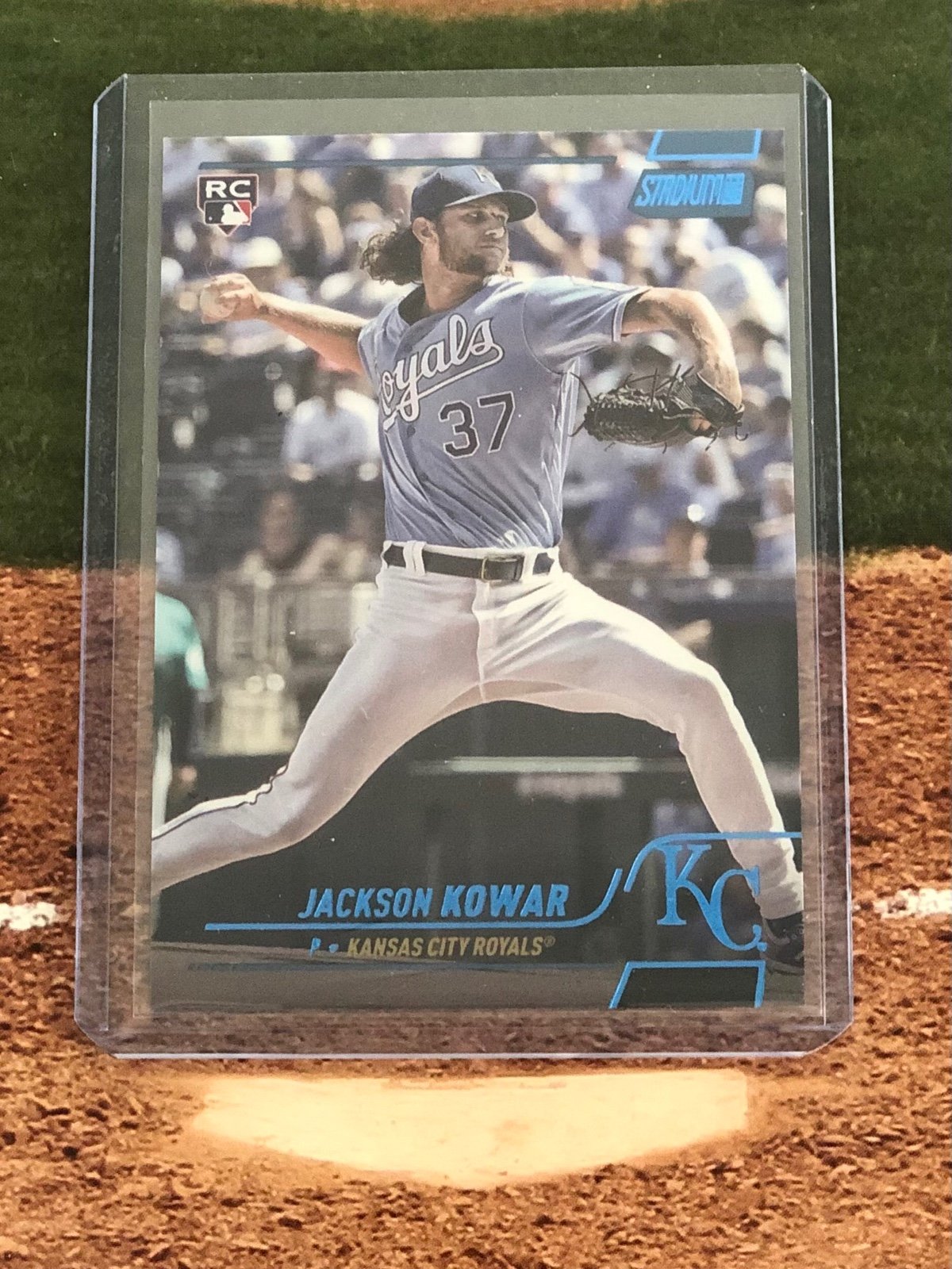 2022 Topps Stadium Club Jackson Kowar RC Blue Royals Color Match 29/50