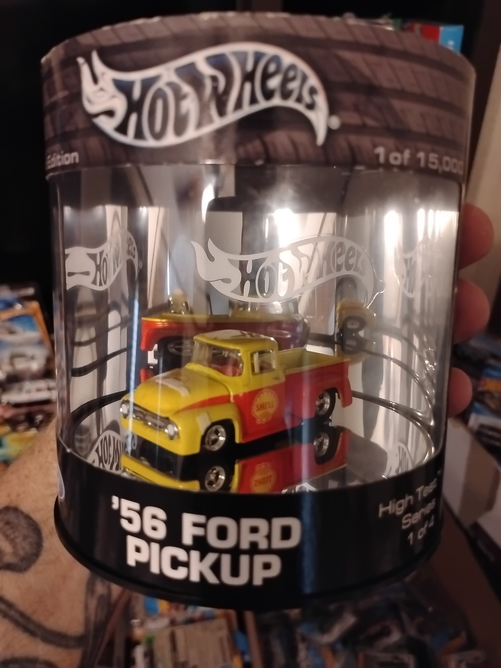 Hot Wheels limited edition 1956 Ford pickup 1 of 15,000 limited edition oil can