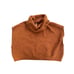 Free People Burnt Orange Turtleneck Knit Sleeveless Sweater size Small