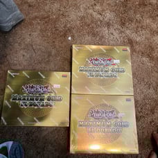 3x Yugioh Maximum Gold: El Dorado Mini Box 1st Edition Brand New Sealed MGED