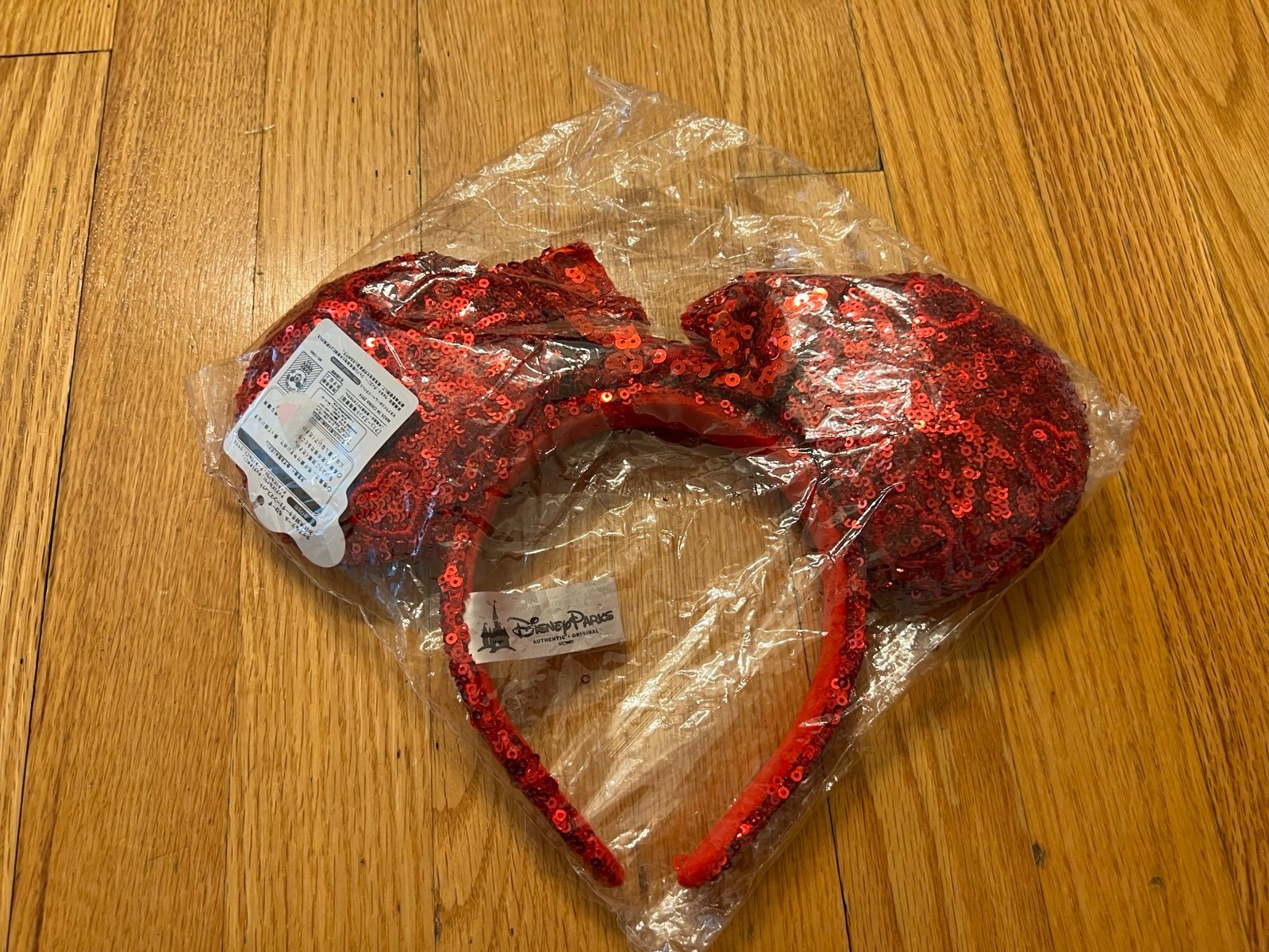 Disney parks red sequin headband ears