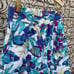 Vintage 90s culottes shorts tropical fish SMALL/MEDIUM