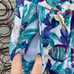 Vintage 90s culottes shorts tropical fish SMALL/MEDIUM