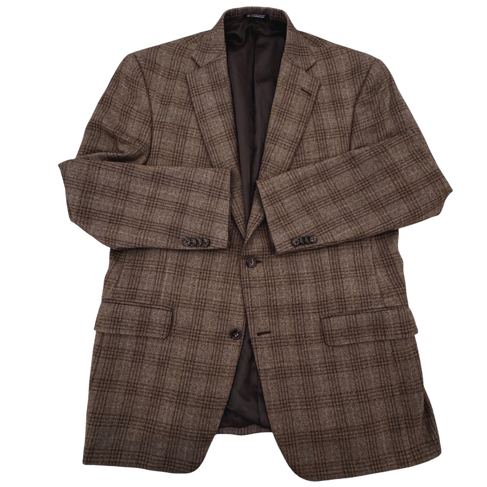 Hart Schaffner Marx Sport Coat / Blazer Men's Size 42R Brown Made In USA!