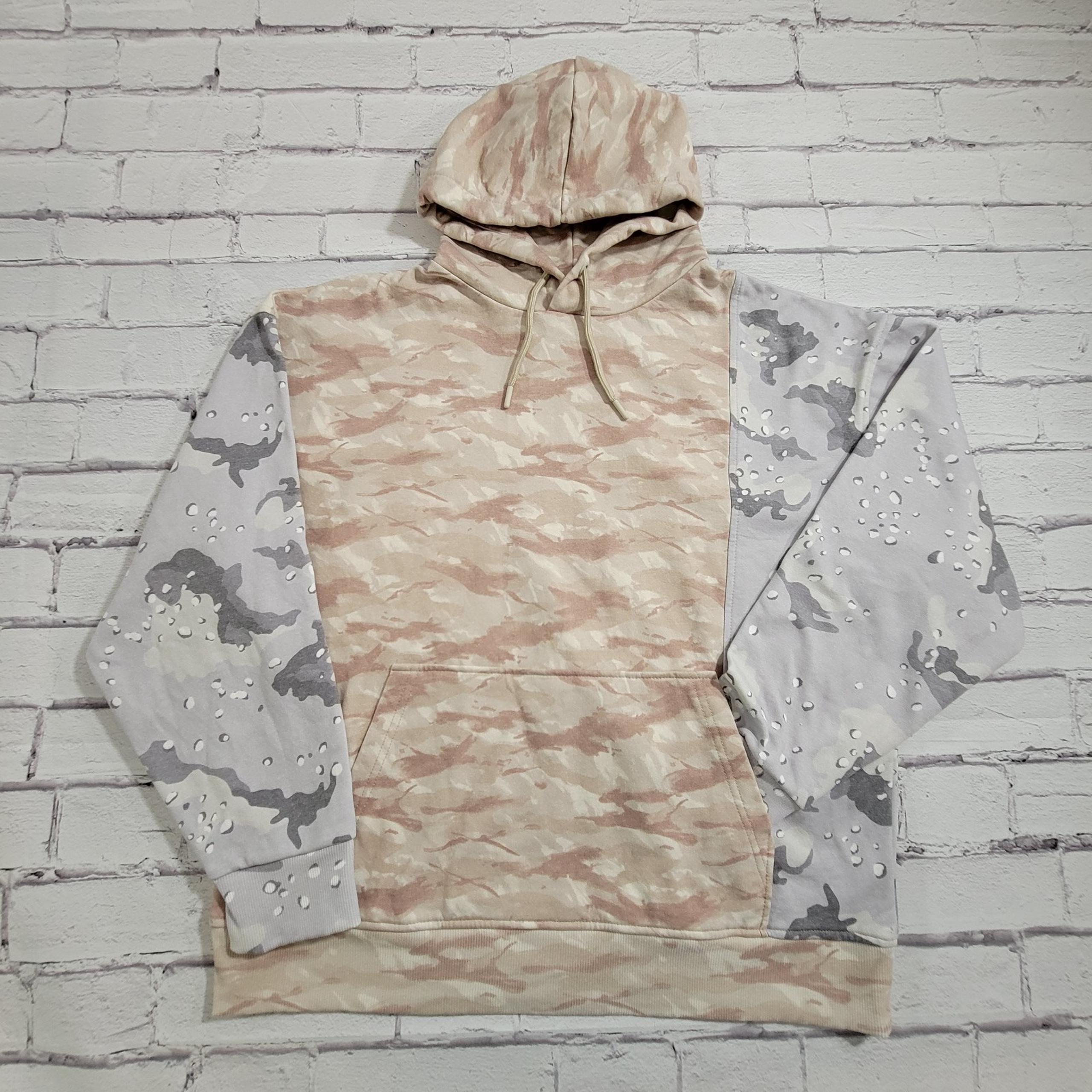 Topman Splice Camo Hoodie Men's Large Hooded Sweatshirt