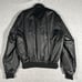 Vintage Holloway Varsity Jacket L 90s Bomber USA Made Satin Black Full Zip