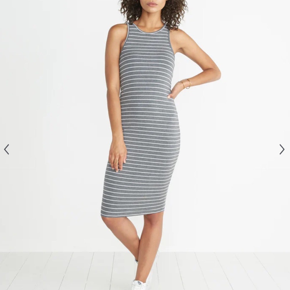 Marine Layer Lexi Midi Tank Stripe Dress Size Medium