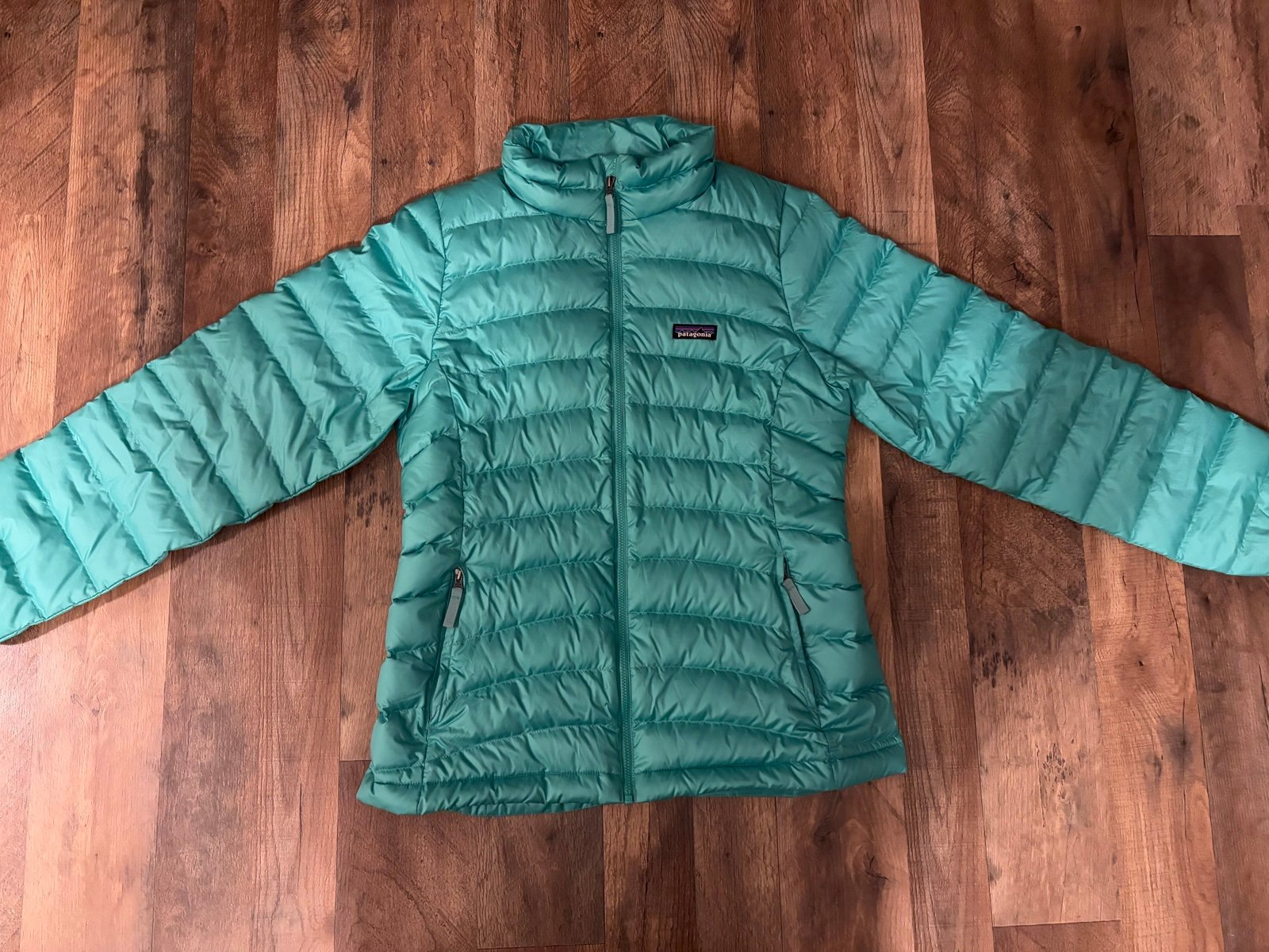 Patagonia Girls Down Sweater Jacket Size xxl(16-18) Aqua