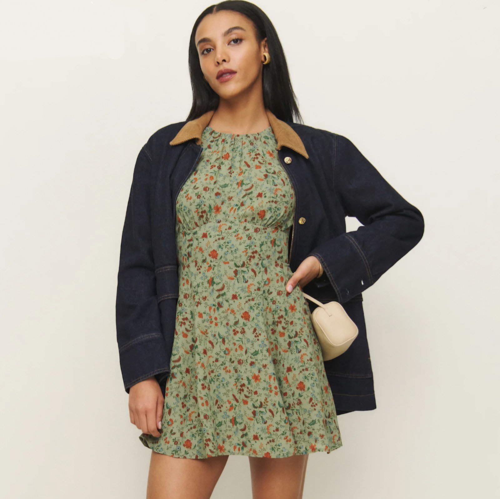 Reformation Lula Mini Dress - detail
