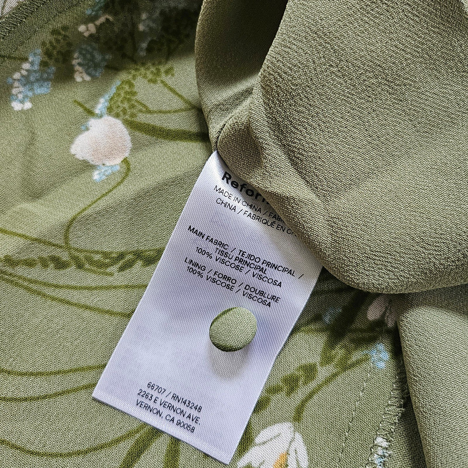 Reformation Lula Mini Dress - detail
