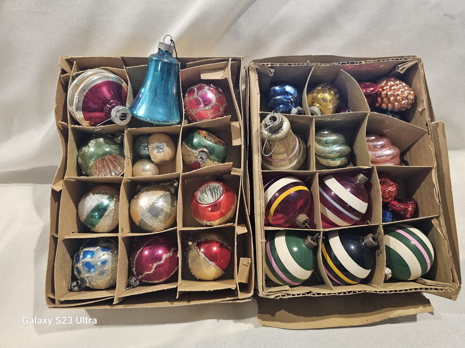 Large LOT of Vintage christmas ornaments