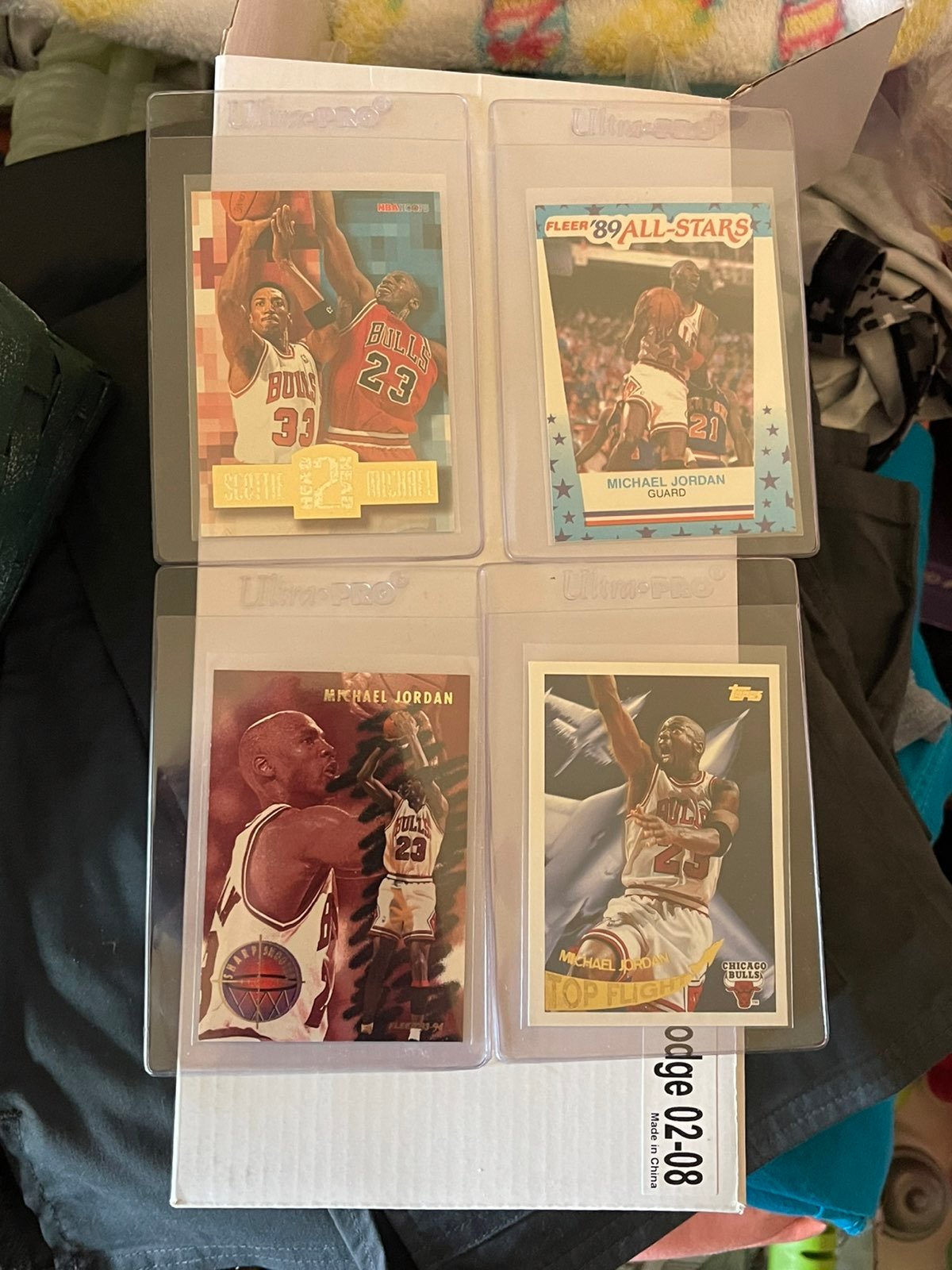 (4) Michael Jordan Card Lot