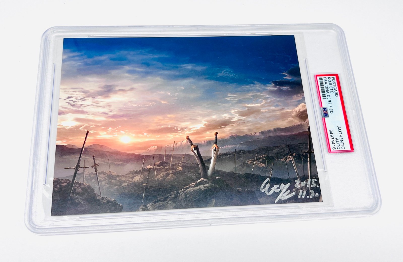 Fate/Stay Night: Unlimited Blade Works SIGNED Postcard Koji Eto PSA