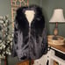 NWT Elegant Black Faux Fur Women's Coat