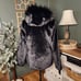 NWT Elegant Black Faux Fur Women's Coat