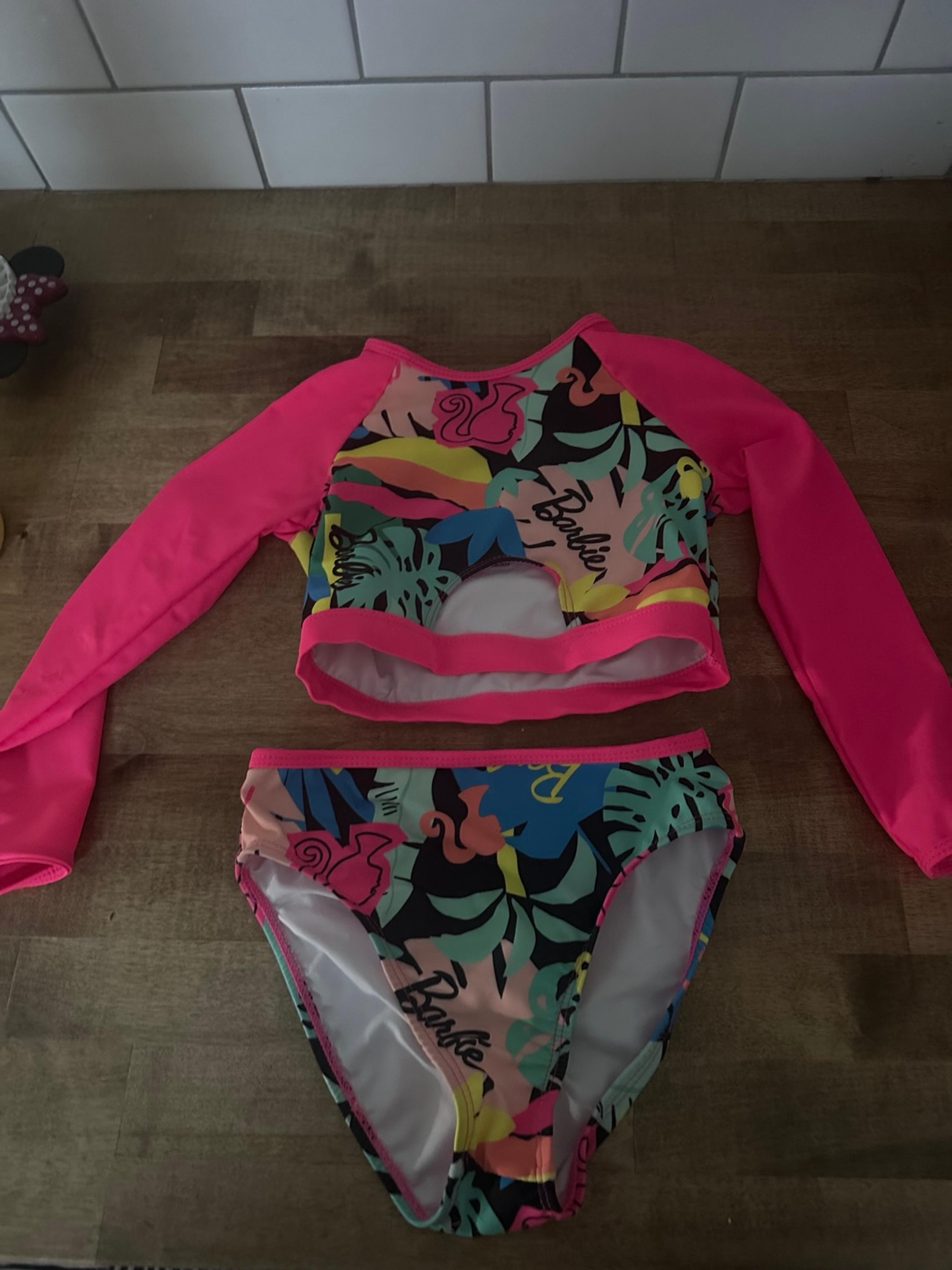 Girls 4t Barbie bikini super cute worn once