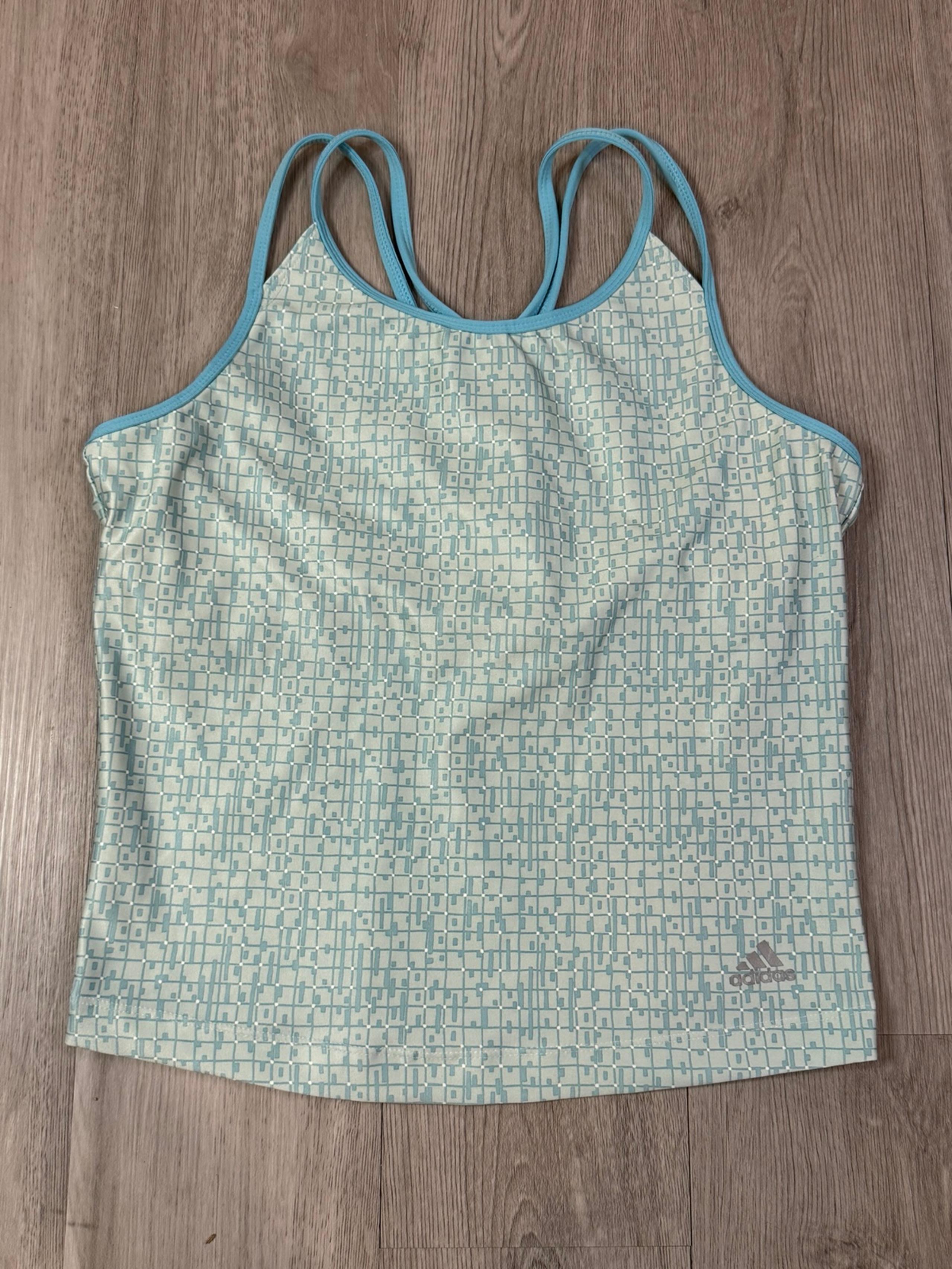 Adidas Climalite Women’s Blue Tankini W Shelf Bra Size XL