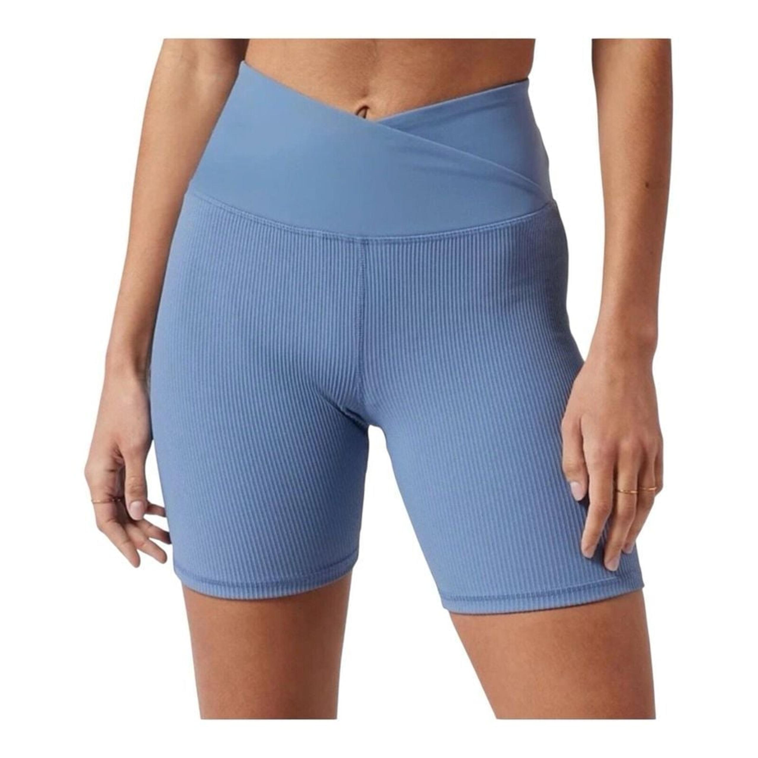Athleta Ultra High Rise Elation 7" Inseam Lined Short Light Blue Size Small