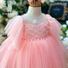 [CLEARANCE] 12-18M Bridesmaid Tutu Dress Christmas Birthday Princess Baby Gown