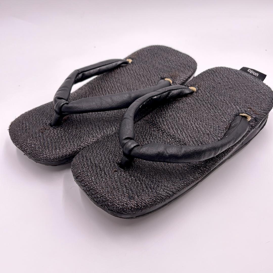 Goyemon goyemon B'2nd unda-雲駄- sandals, size S, black.
