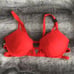 Victoria's Secret VS Fashion show red eyelash lace push up strappy bra 36C 34D