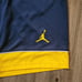 Jordan University of Michigan Wolverines Team Basketball Shorts Men's Size XL