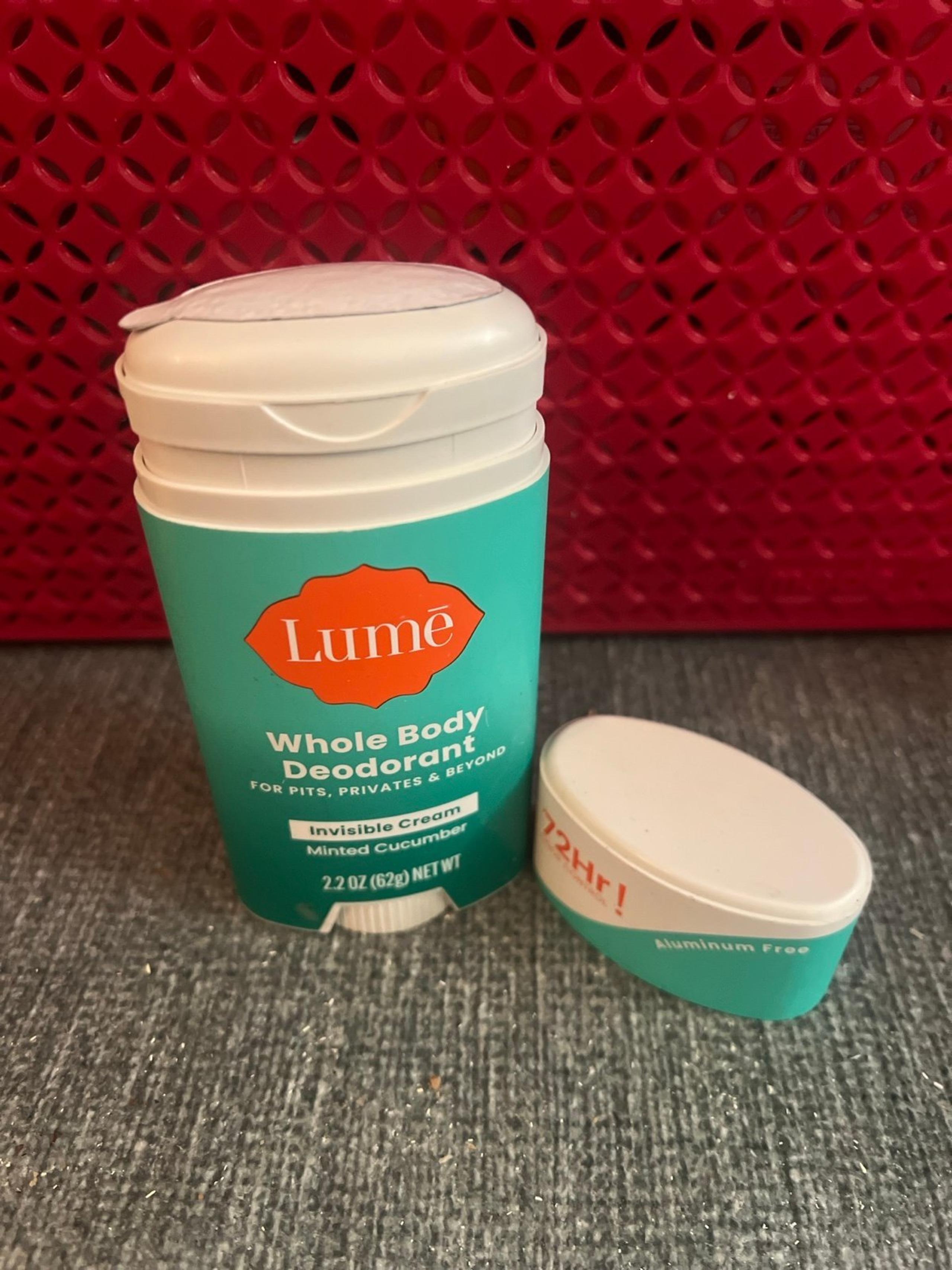 Lume minted cucumber invisible cream