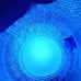 Vintage Arcoroc Set of 7 Pebbled Cobalt Blue Glass Coffee Mugs