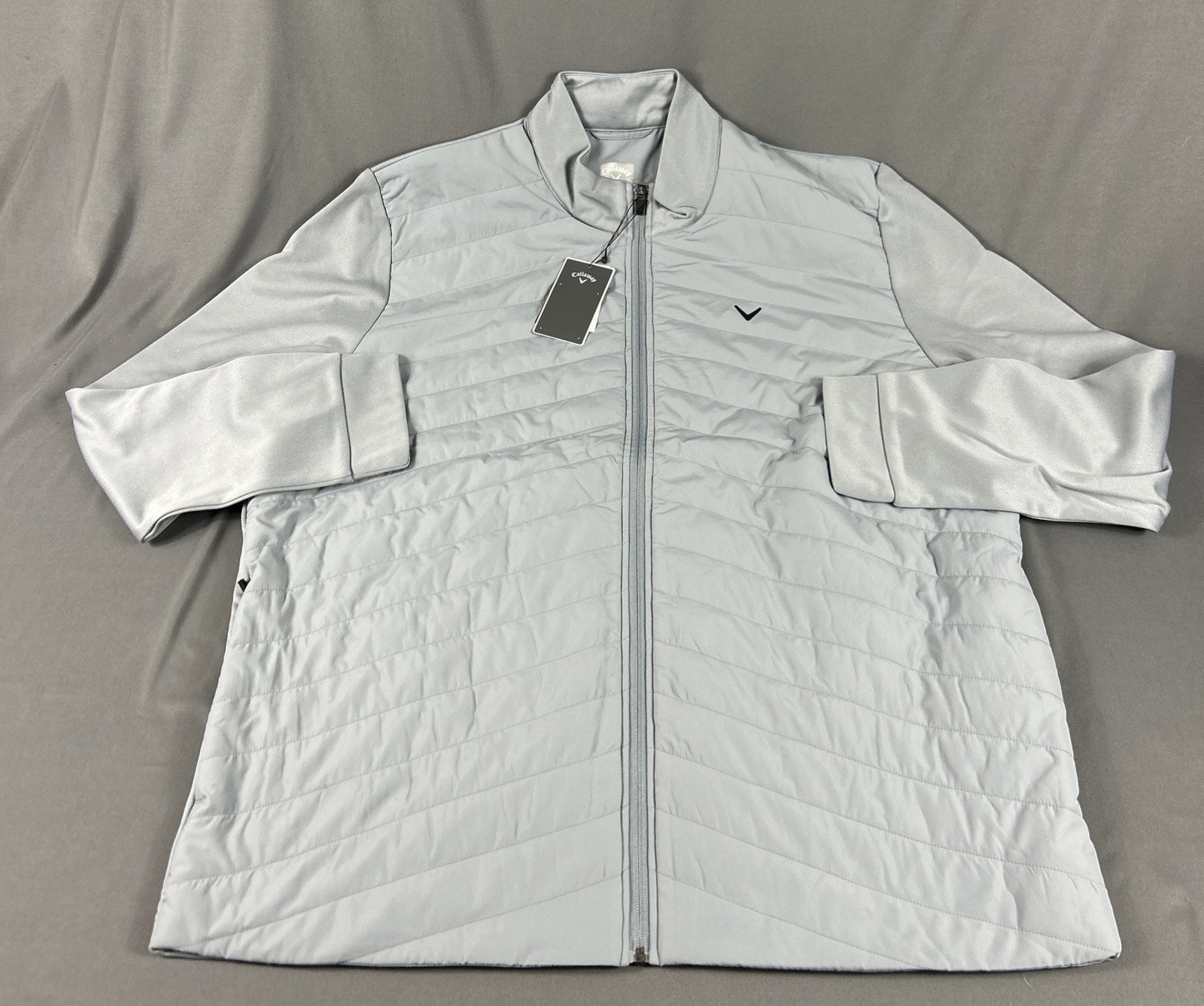 Callaway Golf Jacket Quilted XL Gray Polyester NWT MSRP 95
