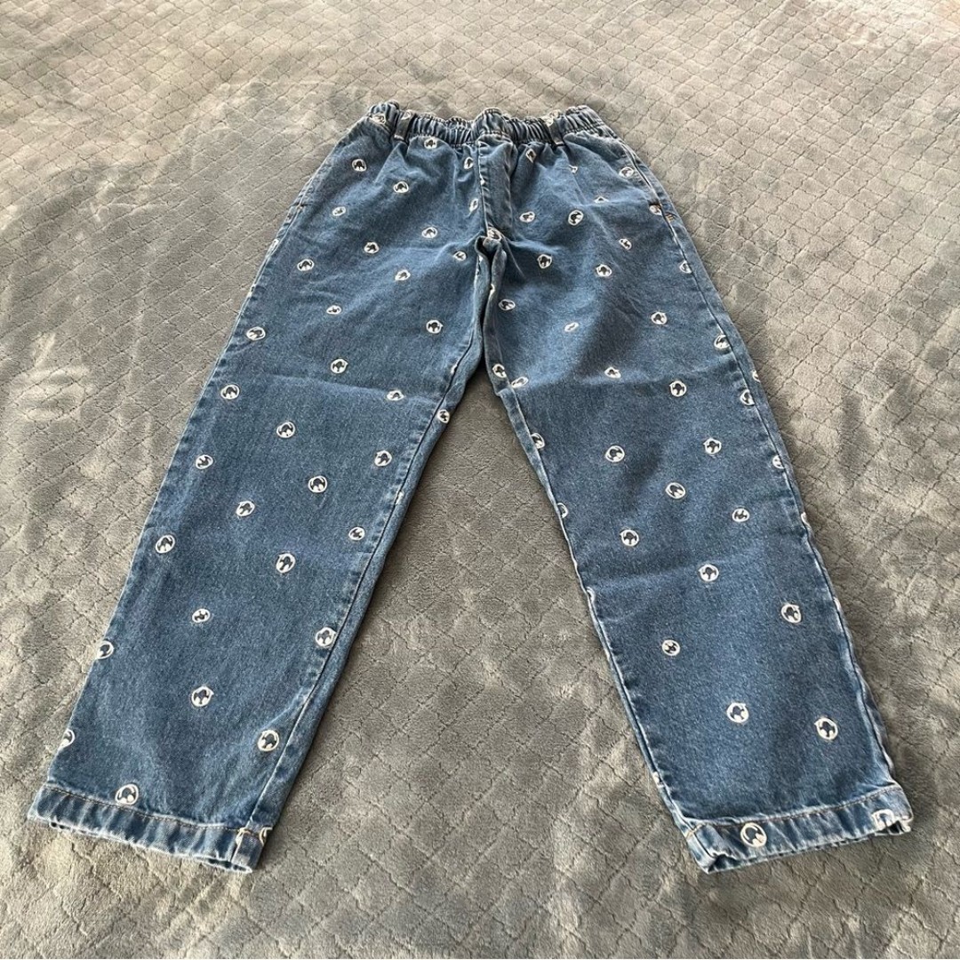 BDG Blue jogger Jeans with happy face S