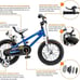 RoyalBaby Freestyle Kids Bike 16 Inch Bicycle for Boys Girls Ages 3-12, BLUE