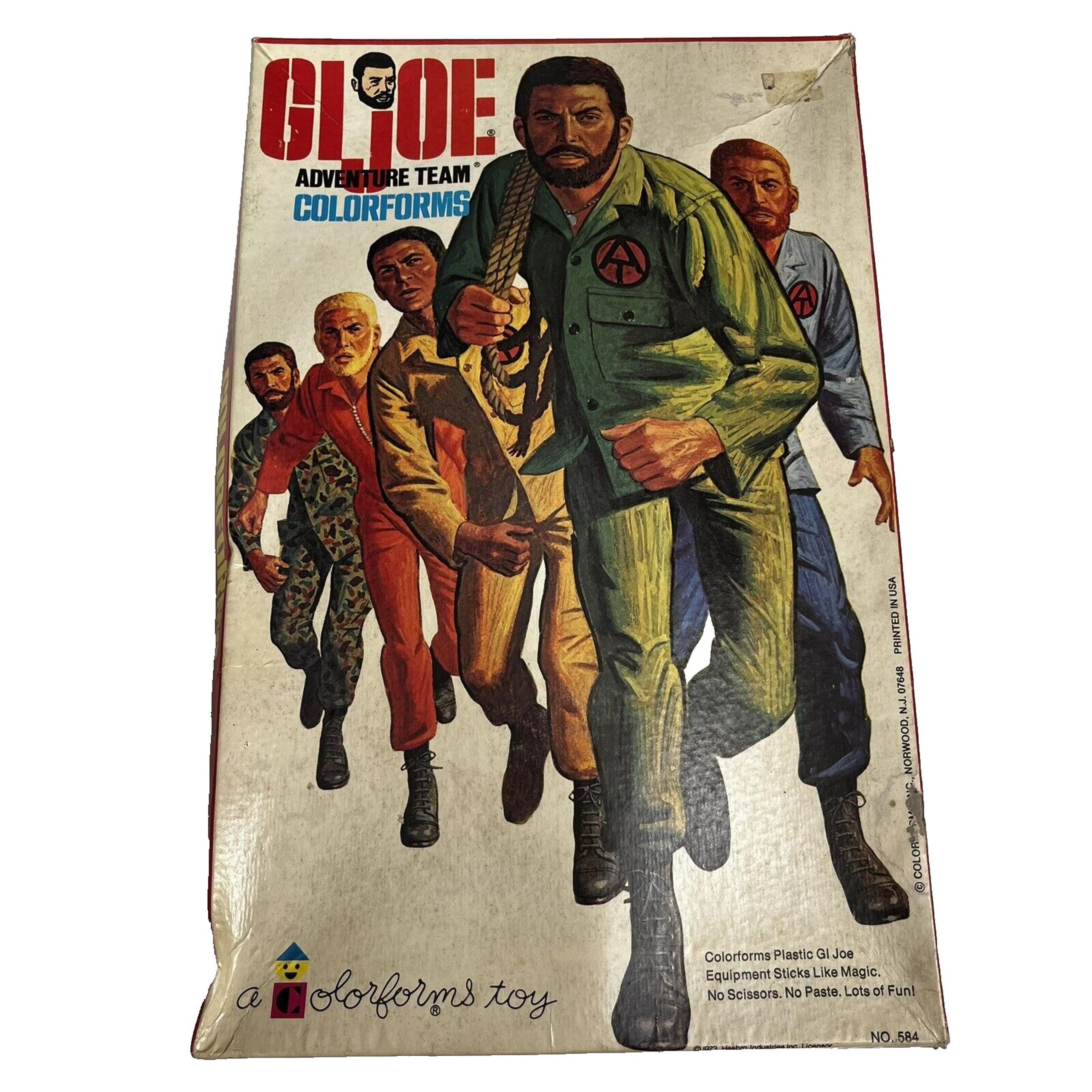 GI Joe Adventure Team Colorforms Play Set No 584 Vintage 1973 Toy in Box
