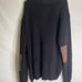 Gioberti Men's V Neck Sweater Elbow Patches Size XL Navy Academia 5384