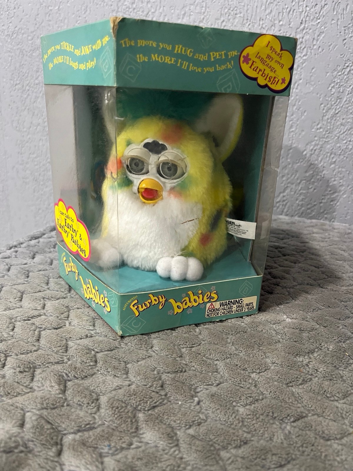 Furby Baby Yellow Confetti Tiger Electonics New In Box/Unopened