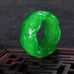 Size 8 Natural Icy Green Jadeite Emerald Jade ring, Carved Jade ring | Big Jade