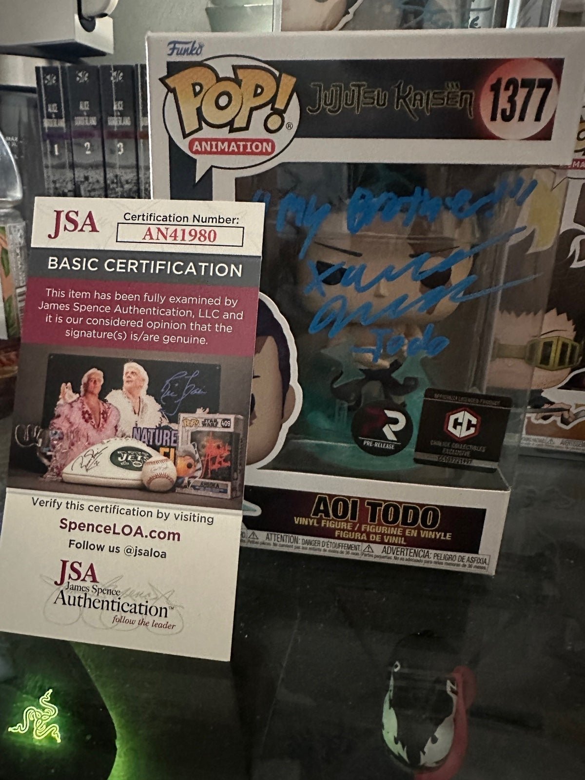 Limited Edition Pre-Release Aoi Todo Funko Pop - Autographed & JSA Certified