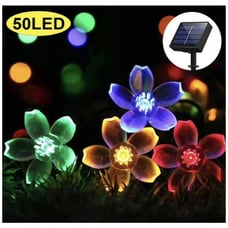 (2 packs)Solar String Lights Outdoor, Waterproof 23ft 50 LED Solar Powered