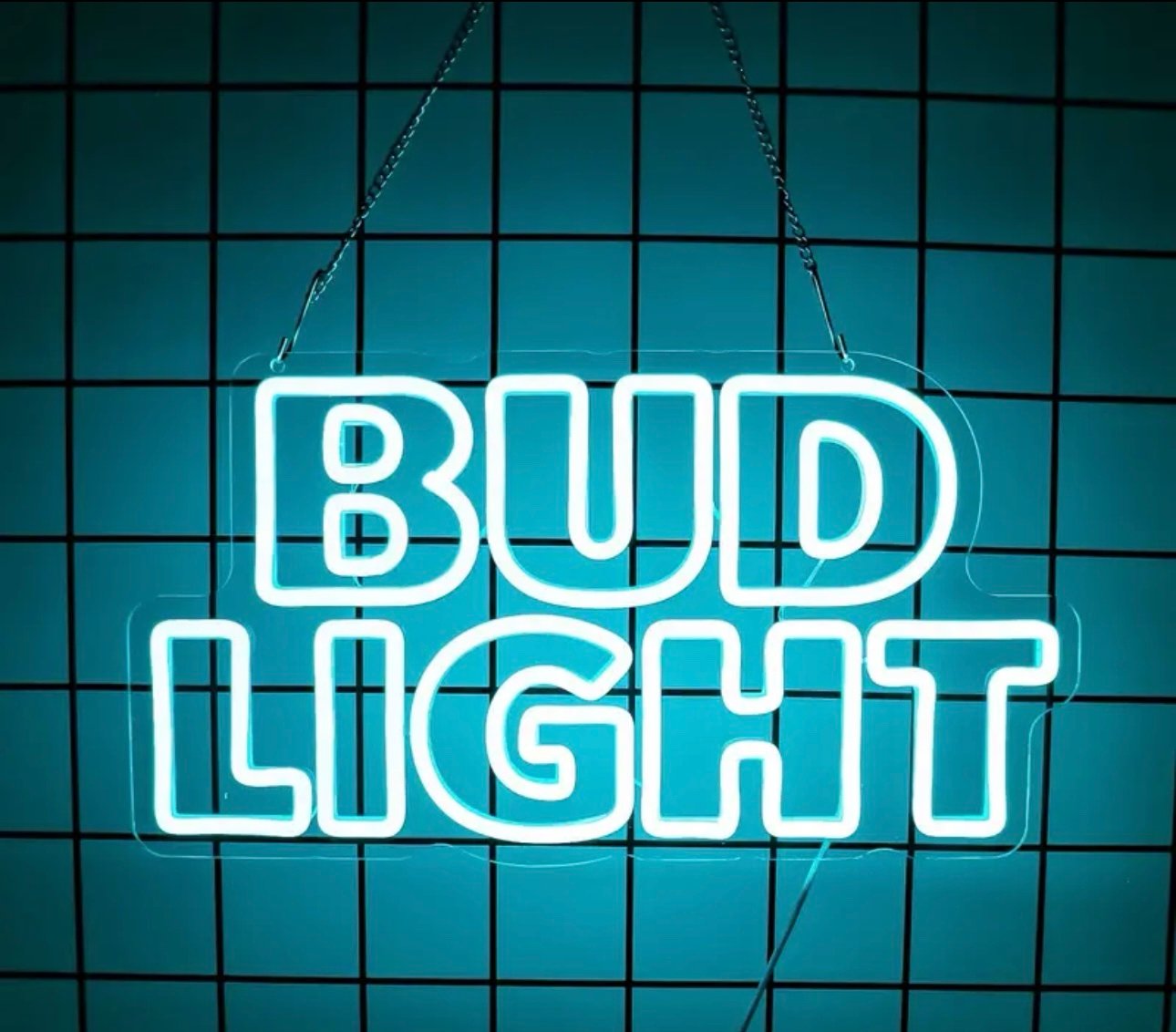 Bud Light LED Neon Light Bar Pub Wall Decor Beer Sign 8.9”x17.7”