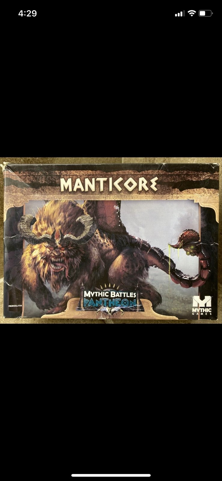 Mythic Battles Pantheon Manticore Expansion 1.5 Kickstarter