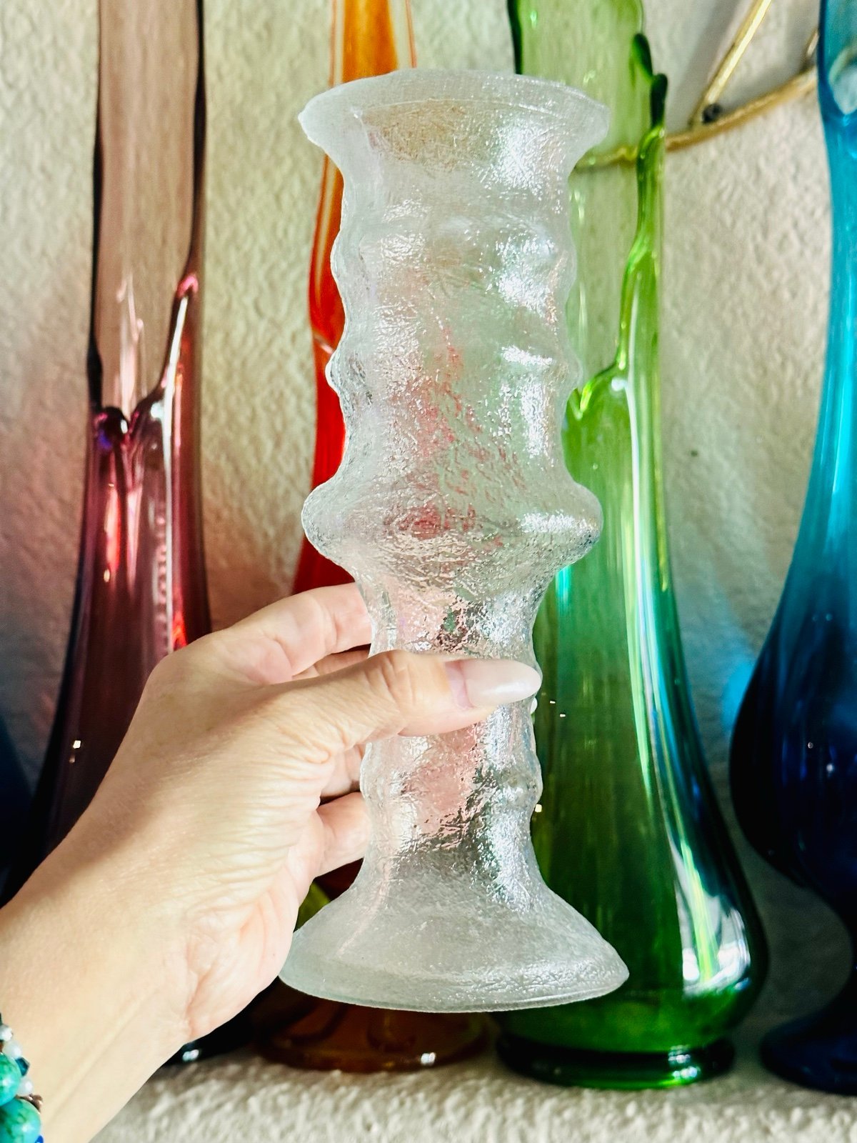 Vintage/MCM Brutalist EO Brody Glass Vase