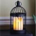 New 2-Pack of Black Halloween Bird Cage Candle Holder Lanterns for Table Decor