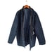 TailorByrd Men's Quilted Elbow Patch Removable Dickey Jacket Blue Size XL