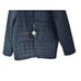 TailorByrd Men's Quilted Elbow Patch Removable Dickey Jacket Blue Size XL
