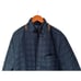 TailorByrd Men's Quilted Elbow Patch Removable Dickey Jacket Blue Size XL