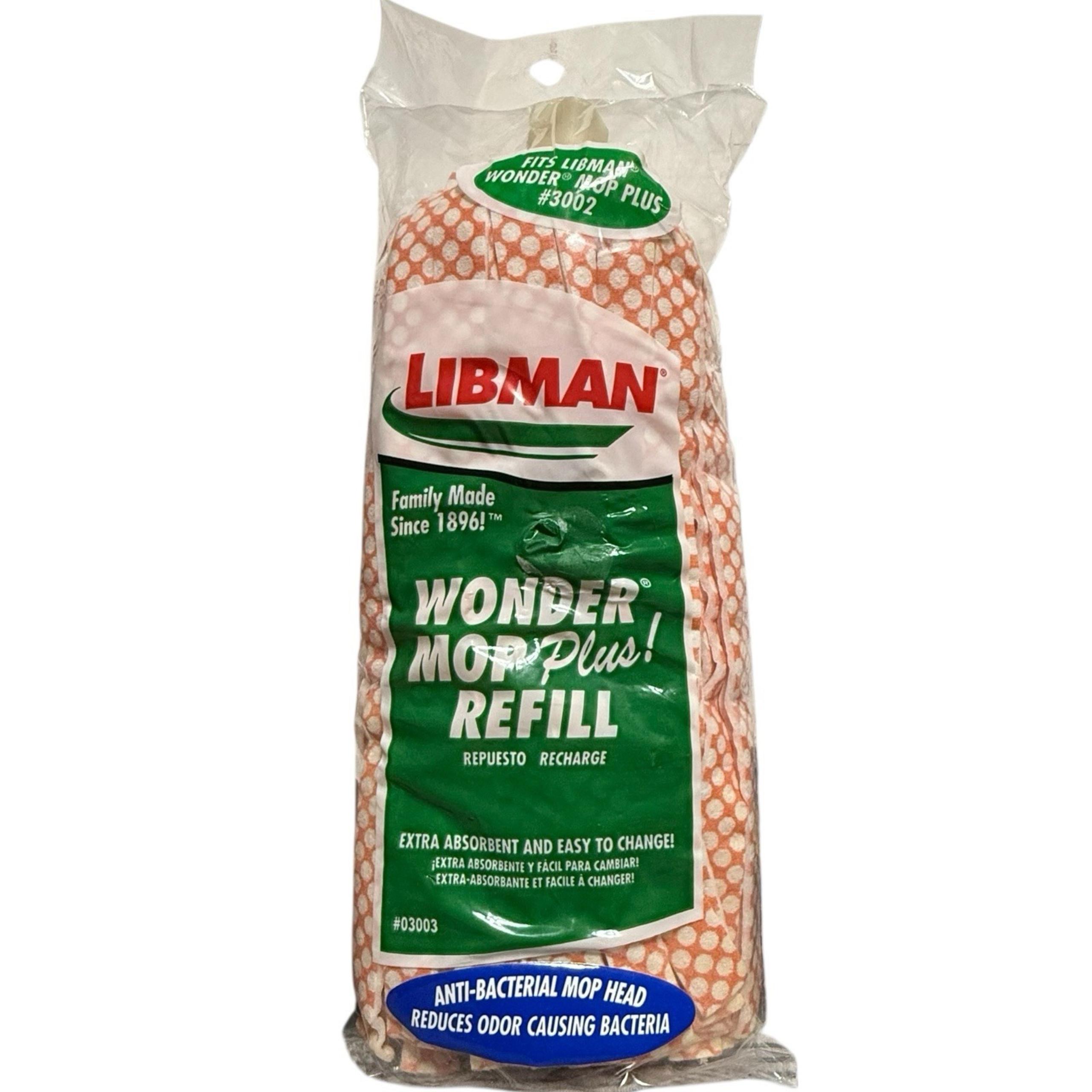 Libman Wonder Mop PLUS Refill #03003 Fits Wonder Mop #3002 NEW Antibacterial HTF