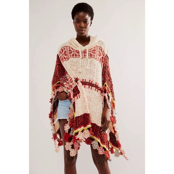 New Free People Craft Poncho Size XS/S