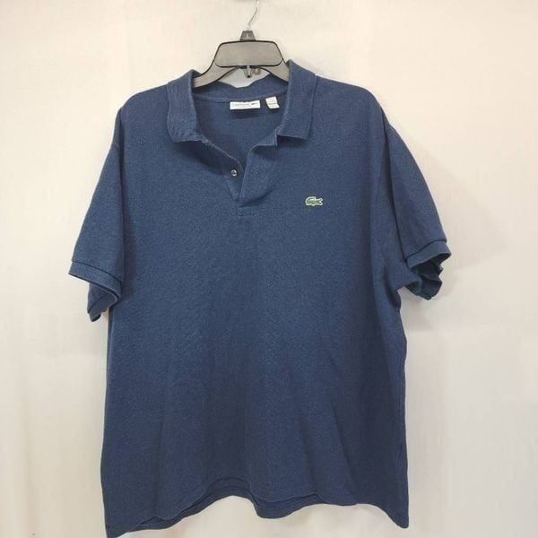 Lacoste Size 4XL Men's Classic Fit Polo Shirt Navy Q14