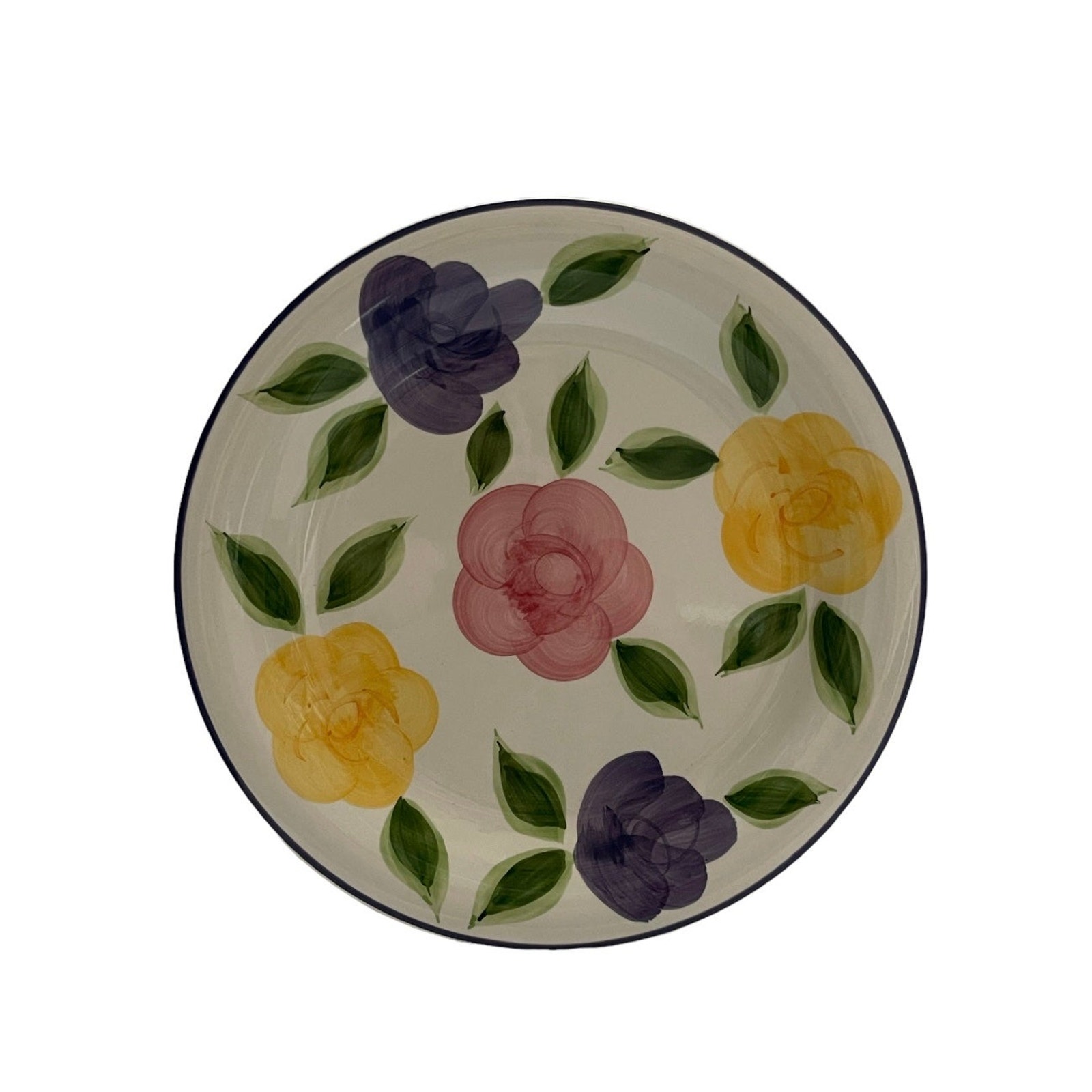 Vintage Flora Di Roma Rosa Tabletops Unlimited Dessert Plate