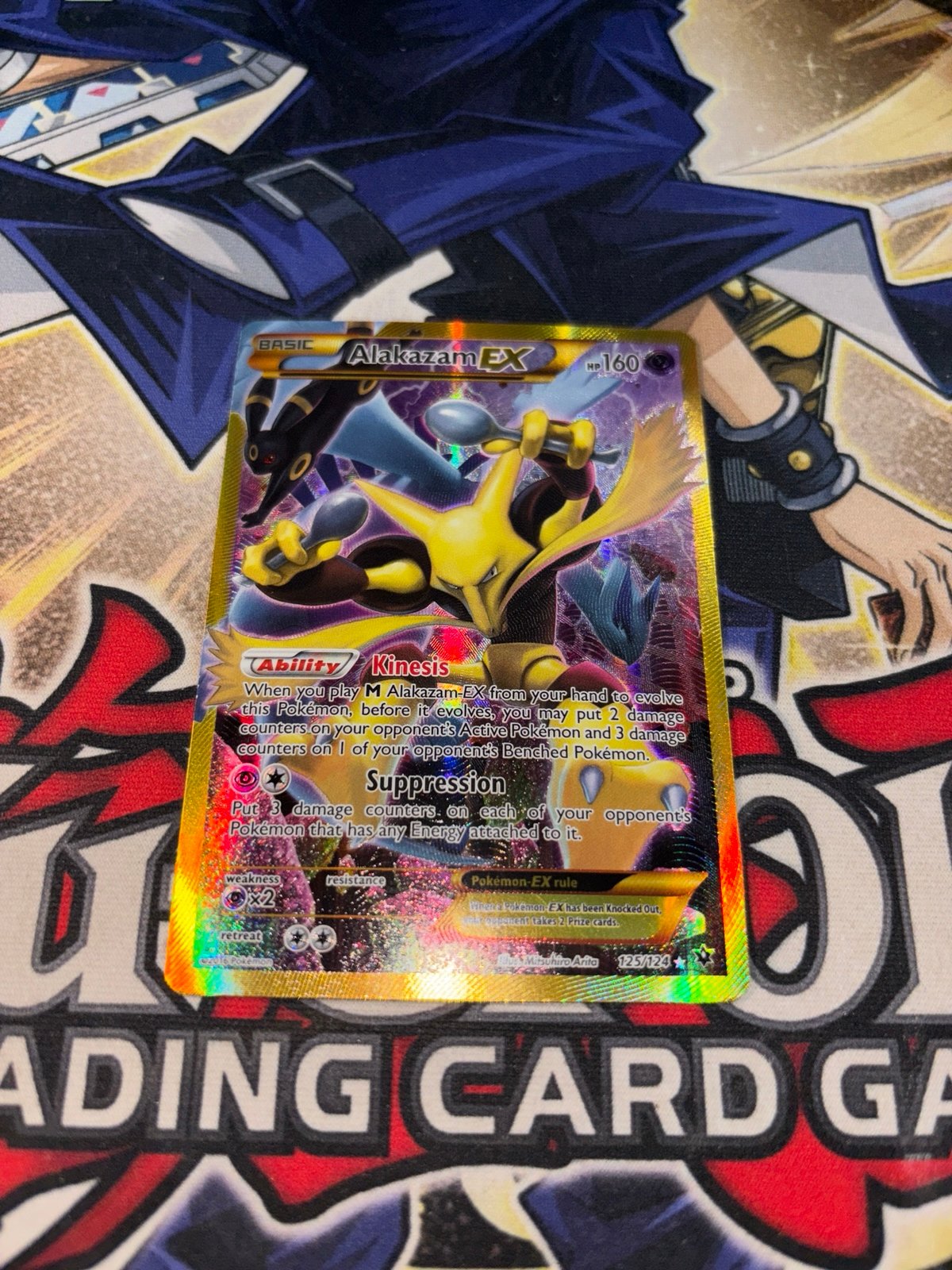 Pokemon Full Art Secret rare Alakazam EX