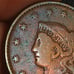 1834 Large Liberty Head Penny Beautiful tone Rare USA Genuine Copper 189 years